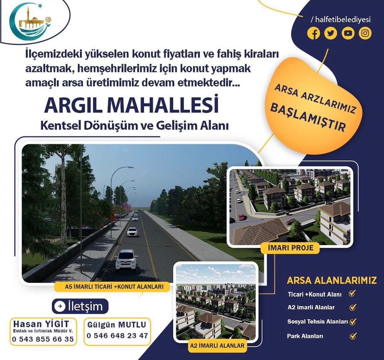 Halfeti Belediyesinde Arsa Arzları Başladı