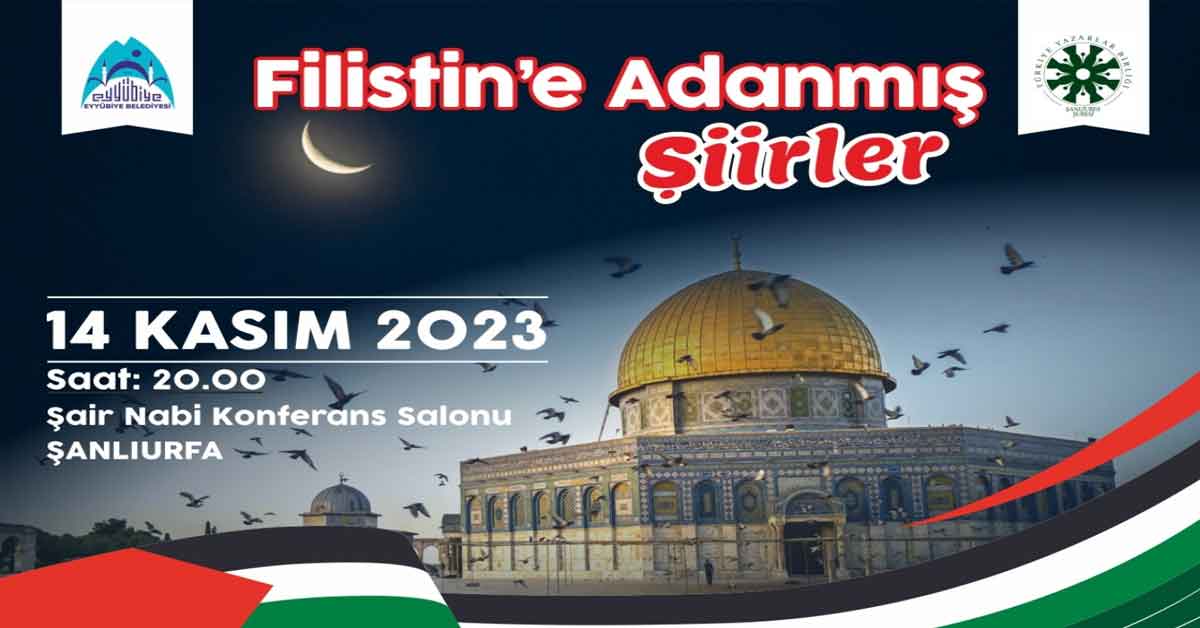 Eyyübiye Belediyesi'nden Gazze İçin Şiir Dinletisi