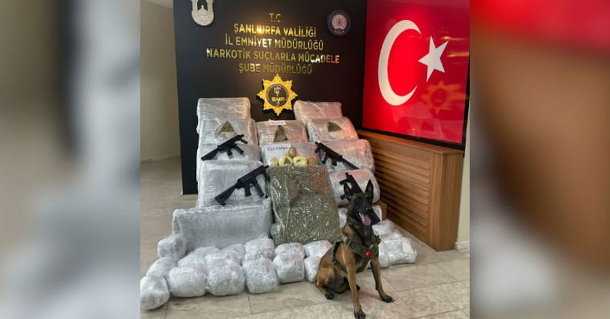 Şanlıurfa'da 170 Kilo 700 Gram Uyuşturucu Ele Geçirildi
