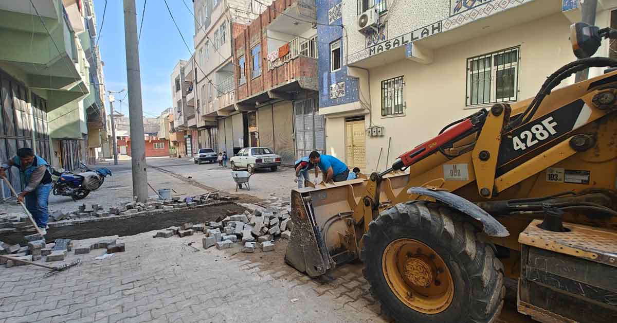 Eyyübiye’de Dokuz Mahallede Sokak Yenileme Çalışması