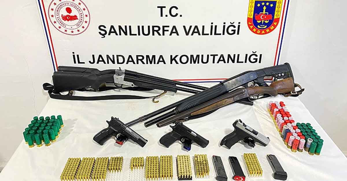 Urfa'da Ruhsatsız Silah Operasyonu! 5 Kişi Yakalandı