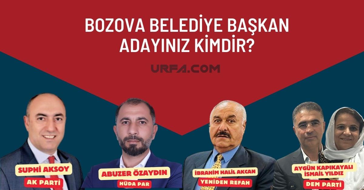 Bozova Belediye Başkan Adayınız Kimdir? 10 Bozova Belediye Başkan Adayınız Kimdir?