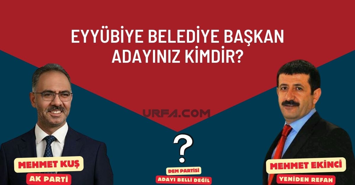 Eyyübiye Belediye Başkan Adayınız Kimdir? 9 Eyyübiye Belediye Başkan Adayınız Kimdir?