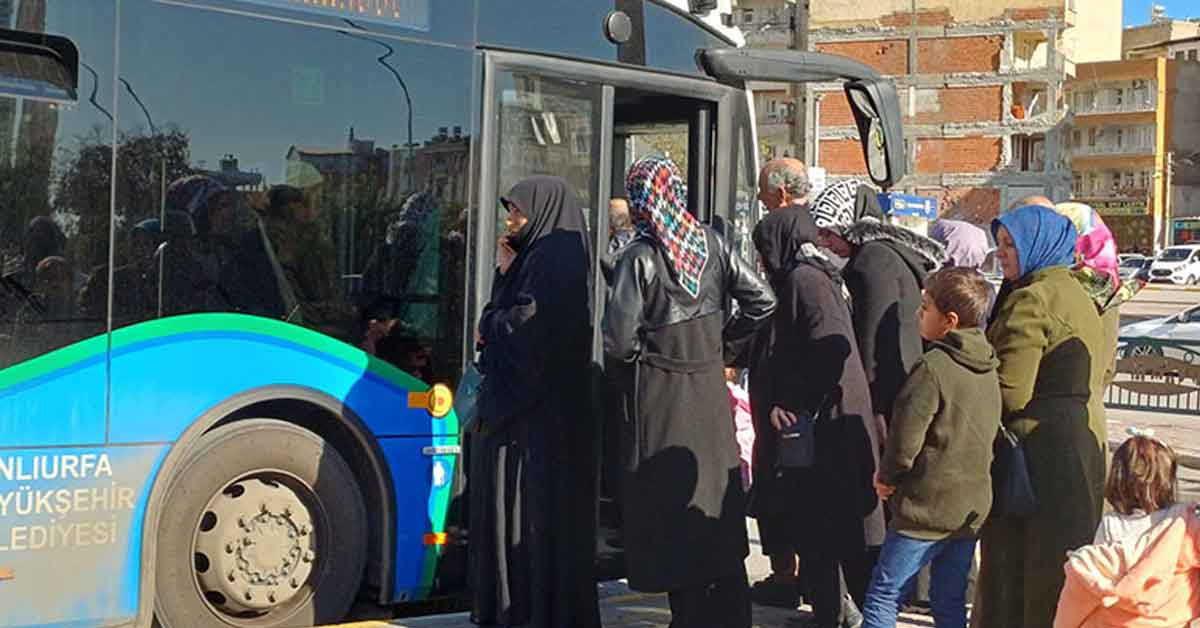 Şanlıurfa'da Bugün Toplu Taşıma Ücretsiz 7 Şanlıurfa'da Bugün Toplu Taşıma Ücretsiz