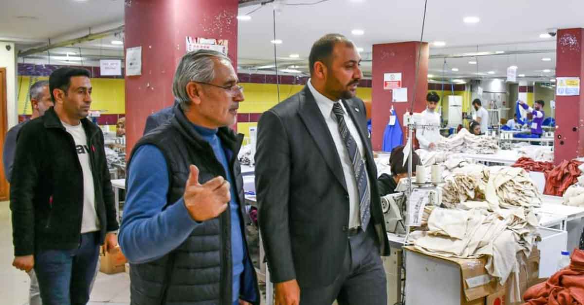 Seyithan Atilla, Tekstil Atölyesini Ziyaret Etti