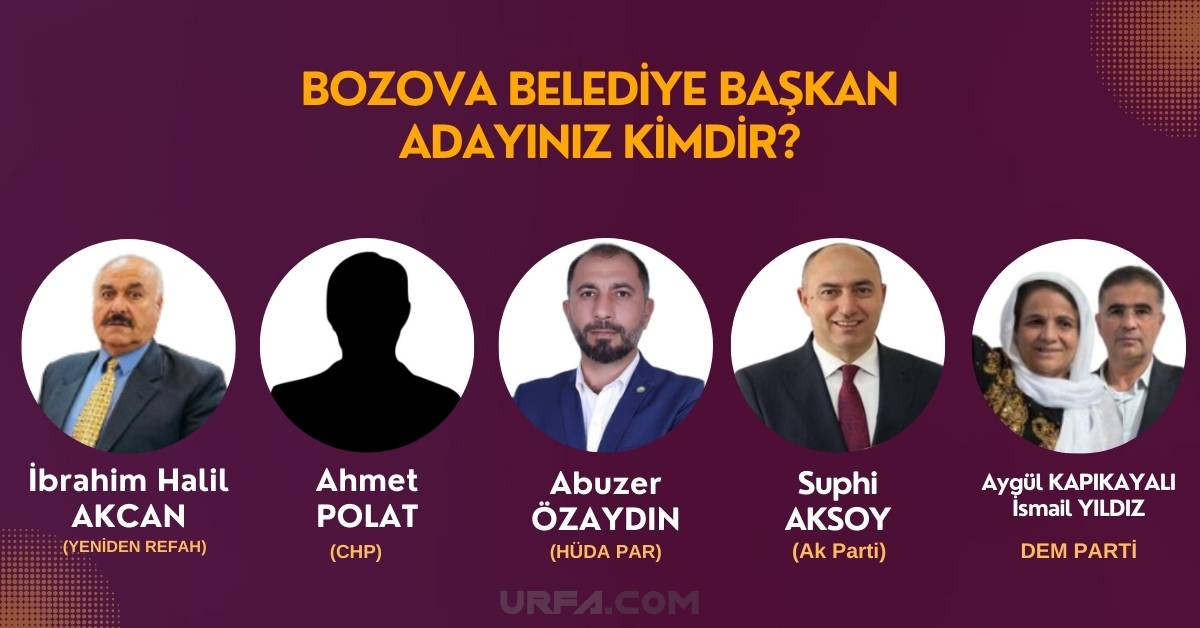 Bozova Belediye Başkan Adayı Anketi 8 Bozova Belediye Başkan Anketi