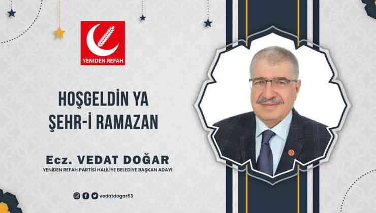 Ecz Vedat Doğar'dan Ramazan Ayı Mesajı 9 Ecz Vedat Doğar'dan Ramazan Ayı Mesajı